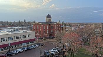 Weather camera view of City of Woodstock.