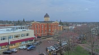 Weather camera view of City of Woodstock.