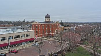 Weather camera view of City of Woodstock.