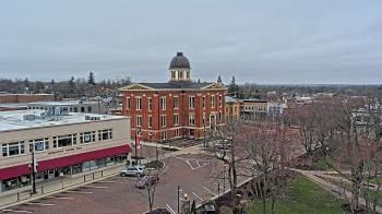 Weather camera view of City of Woodstock.