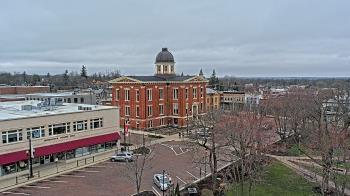 Weather camera view of City of Woodstock.