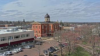 Weather camera view of City of Woodstock.
