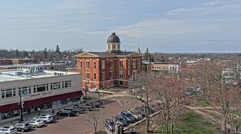 Weather camera view of City of Woodstock.