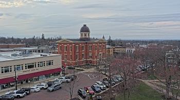 Weather camera view of City of Woodstock.