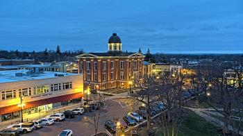 Weather camera view of City of Woodstock.