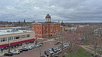 Weather camera view of City of Woodstock.