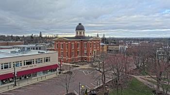 Weather camera view of City of Woodstock.