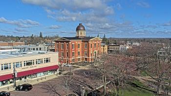 Weather camera view of City of Woodstock.