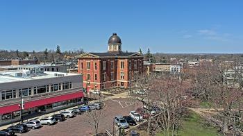 Weather camera view of City of Woodstock.