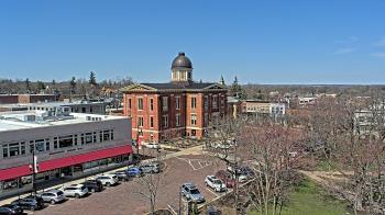 Weather camera view of City of Woodstock.