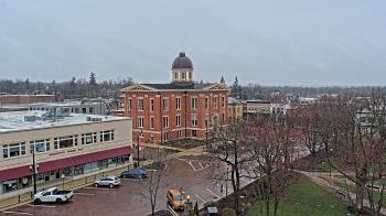 Weather camera view of City of Woodstock.