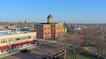 Weather camera view of City of Woodstock.