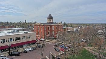 Weather camera view of City of Woodstock.