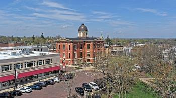 Weather camera view of City of Woodstock.