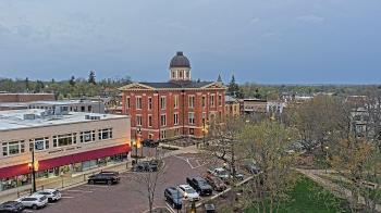 Weather camera view of City of Woodstock.