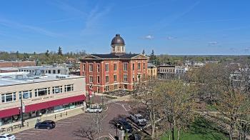 Weather camera view of City of Woodstock.
