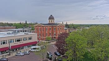 Weather camera view of City of Woodstock.