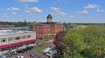 Weather camera view of City of Woodstock.