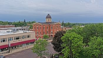 Weather camera view of City of Woodstock.