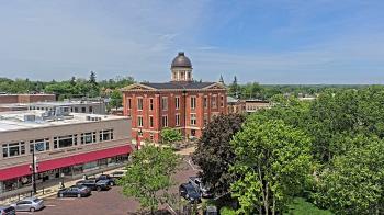 Weather camera view of City of Woodstock.
