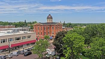 Weather camera view of City of Woodstock.