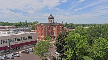 Weather camera view of City of Woodstock.