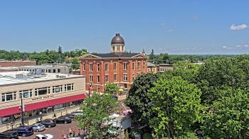 Weather camera view of City of Woodstock.