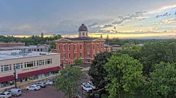 Weather camera view of City of Woodstock.