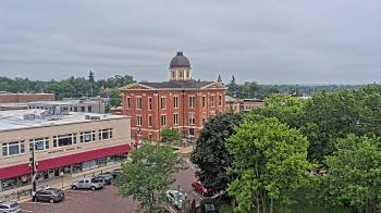 Weather camera view of City of Woodstock.