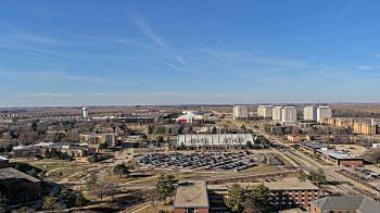 Weather camera view of Northern Illinois University.