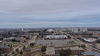 Weather camera view of Northern Illinois University.