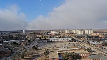 Weather camera view of Northern Illinois University.