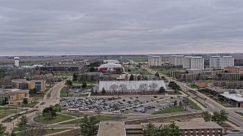 Weather camera view of Northern Illinois University.