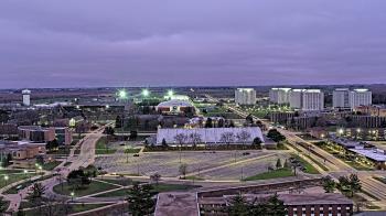 Weather camera view of Northern Illinois University.
