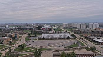 Weather camera view of Northern Illinois University.
