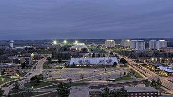 Weather camera view of Northern Illinois University.