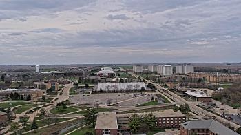 Weather camera view of Northern Illinois University.