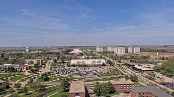 Weather camera view of Northern Illinois University.