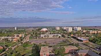 Weather camera view of Northern Illinois University.