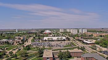 Weather camera view of Northern Illinois University.