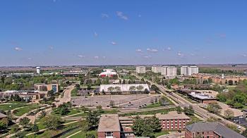 Weather camera view of Northern Illinois University.