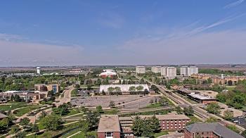 Weather camera view of Northern Illinois University.