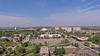 Weather camera view of Northern Illinois University.
