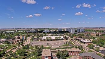 Weather camera view of Northern Illinois University.