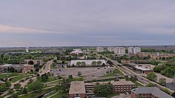 Weather camera view of Northern Illinois University.