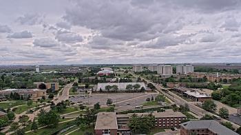Weather camera view of Northern Illinois University.