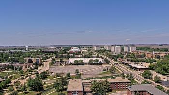 Weather camera view of Northern Illinois University.