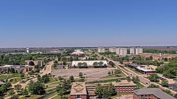 Weather camera view of Northern Illinois University.