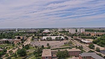 Weather camera view of Northern Illinois University.