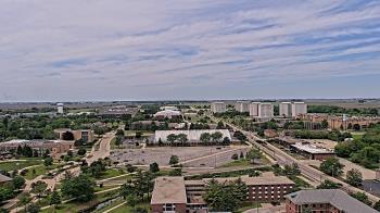 Weather camera view of Northern Illinois University.